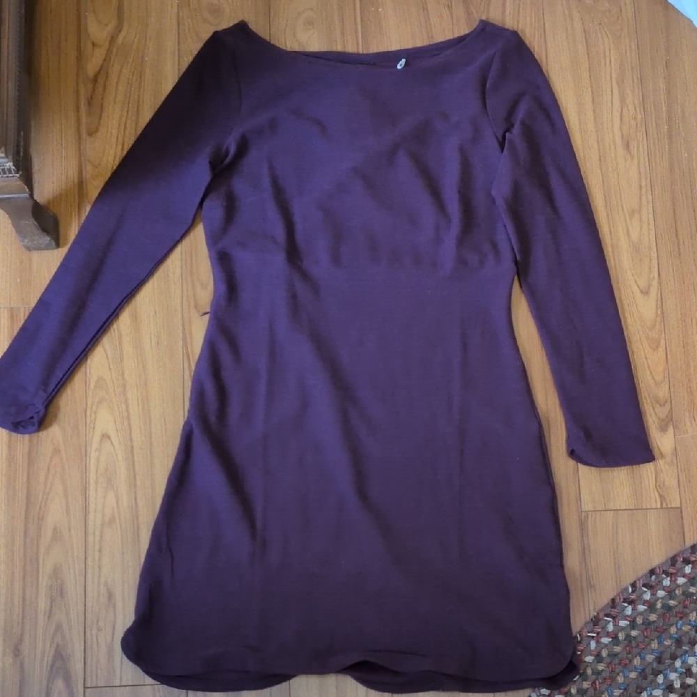 Toad&Co Deep Purple Long Sleeve Dress